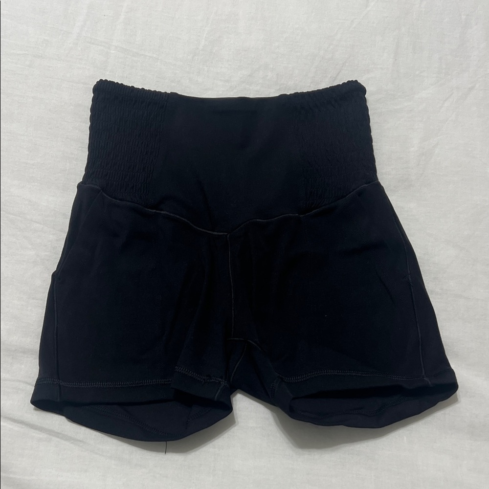 Aerie Black High-Waisted Women's Athletic Shorts